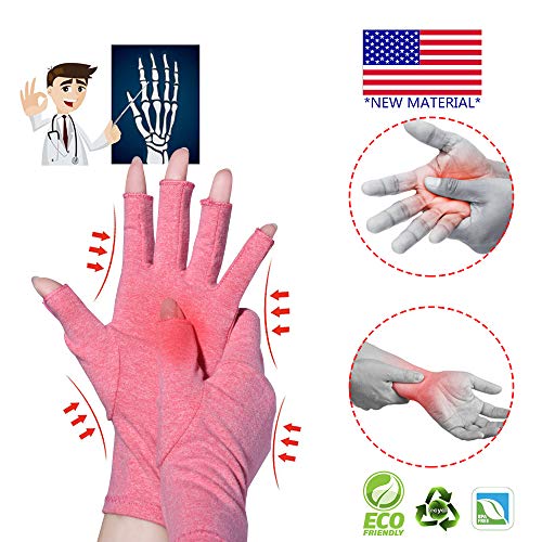 Product Cover Arthritis Compression Gloves Relieve Pain from Rheumatoid, RSI,Carpal Tunnel, Hand Gloves Fingerless for Computer Typing and Dailywork, Support for Hands and Joints