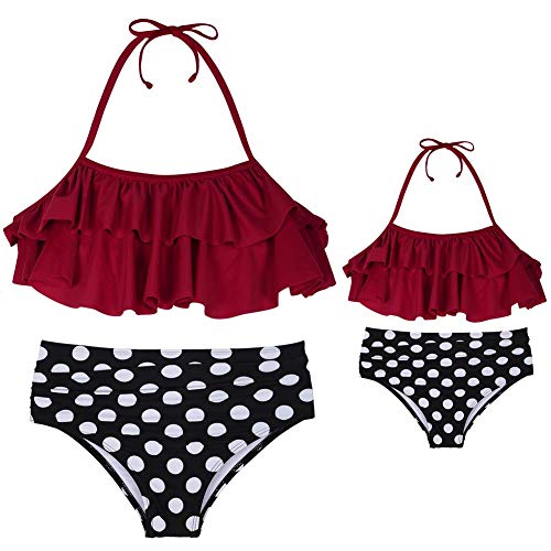 Product Cover Firpearl Mother and Daughter Swimwear Family Matching Swimsuit Mommy and Me Bathing Buits