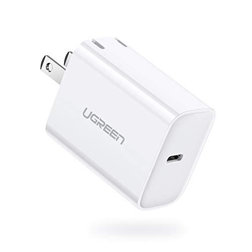 Product Cover UGREEN USB C Charger 18W PD 3.0 Type C Wall Charger Power Delivery with Foldable Plug for iPhone 11 Pro Max Xs Max XR X 8 Plus, iPad Pro, Google Pixel, Samsung Galaxy S10+ S9+, LG V50 5G G8 ThinQ