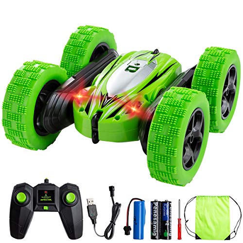 Product Cover RC Cars Remote Control Car, Minsk 4WD Double Sided Rotating Vehicles 360°Flips Toy Cars -2.4GHz High Speed Off Road Truck -Toy Gifts for 3, 4, 5, 6, 7, 8 Year Old Boy Christmas Birthday