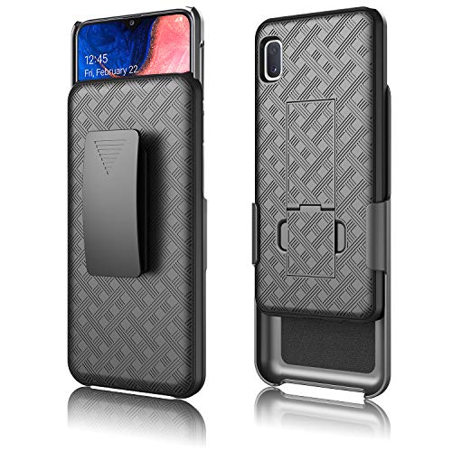 Product Cover Galaxy A10e Case,Combo Shell & Holster Case - Shell Case with Built-in Kickstand, Defender Shock Proof Swivel Belt Clip Cases Compatible for Samsung Galaxy A10e 5.8