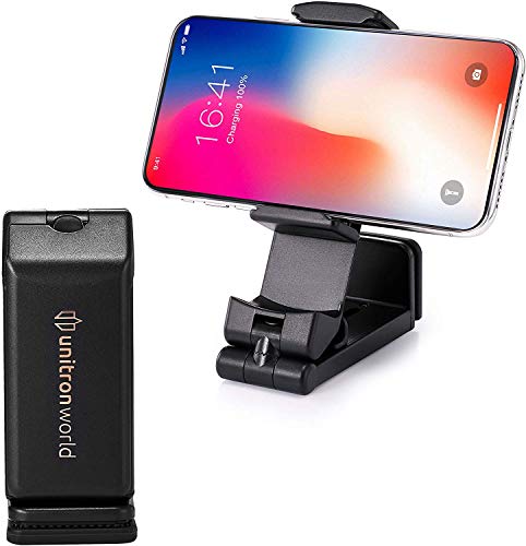 Product Cover unitron world Cell Phone Stand Phone Holder for Desk Airplane Flight Adjustable Portable Phone Stand for Bed Compatible with iPhone 11 Pro X XS MAX XR 8 7 6 Android Phone Pixel Samsung Galaxy Note