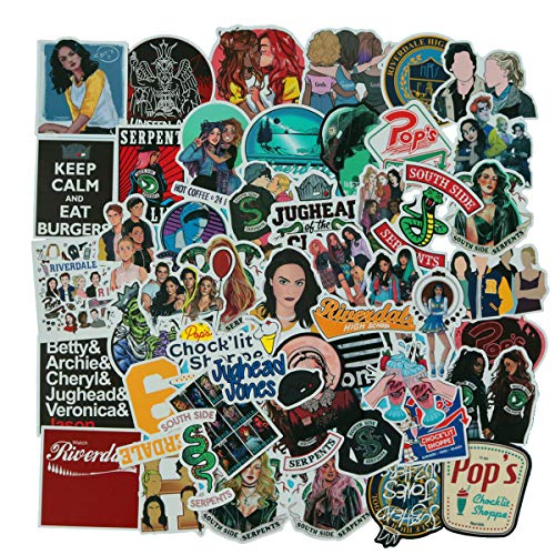 Product Cover Meet Holiday Riverdale Theme Stickers Waterproof Vinyl Scrapbook Stickers Car Motorcycle Bicycle Luggage Decal 50 PCS Laptop Stickers (Riverdale)