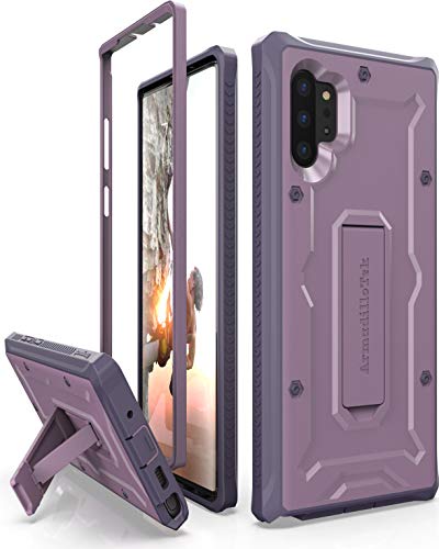 Product Cover ArmadilloTek Vanguard Designed for Samsung Galaxy Note 10+Plus / 5G Case (2019 Release) Military Grade Full-Body Rugged with Kickstand Without Built-in Screen Protector - Purple