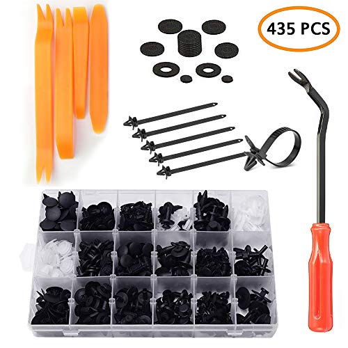 Product Cover DKIIGAME 415pcs Car Retainer Clips and Trim Removal Tools,Plastic Fasteners Kit for Toyota GM Ford Honda Acura Chrysler
