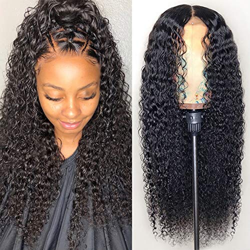 Product Cover CYNOSURE Lace Front Wigs Human Hair Pre Plucked Brazilian Kinky Curly Lace Frontal Wig with Baby Hair 9A Natural Hair Wigs for Black Women