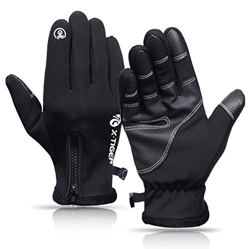 Product Cover X-TIGER Cycling Gloves, Waterproof Touchscreen in Winter Outdoor Bike Gloves Adjustable Size XL