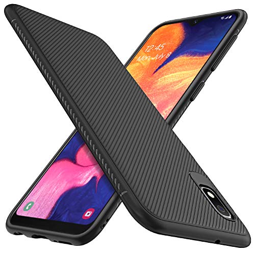 Product Cover Gesma for Samsung Galaxy A10e Case, Scratch Resistant & Anti Slip Grippy Soft TPU Case for Samsung Galaxy A10e Phone (Black)
