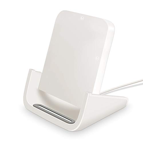 Product Cover Wireless Charger, Yuwiss 10W Wireless Charging Stand Cordless Chargers Compatible with iPhone XR Max/XS/X/8/8Plus Samsung Galaxy S10/S10 Plus S9/S9 Plus/S10E/S9 Qi-Enabled Devices (White)