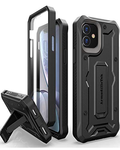 Product Cover ArmadilloTek Vanguard Designed for iPhone 11 Case (6.1 inches) Military Grade Full-Body Rugged with Kickstand and Built-in Screen Protector - Black