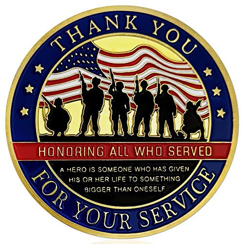 Product Cover Thank You for Your Service Military Appreciation Challenge Coin