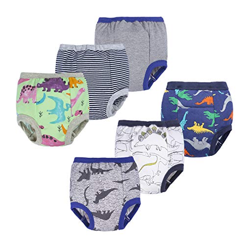 Product Cover BIG ELEPHANT Unisex-Baby Toddler Potty 6 Pack Cotton Pee Training Pants Underwear