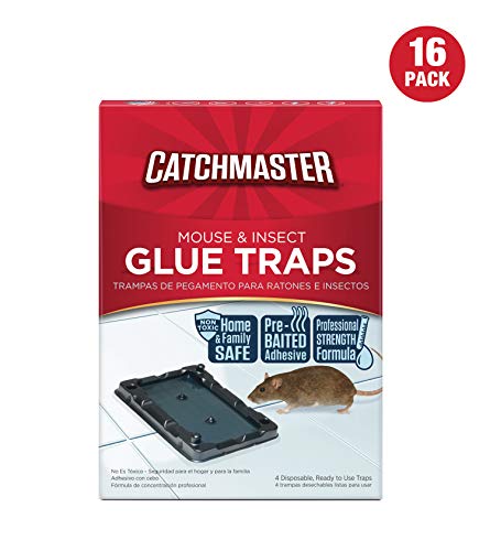 Product Cover Catchmaster Mouse & Insect Professional Strength Glue Traps - Non Toxic - 16 Glue Trays