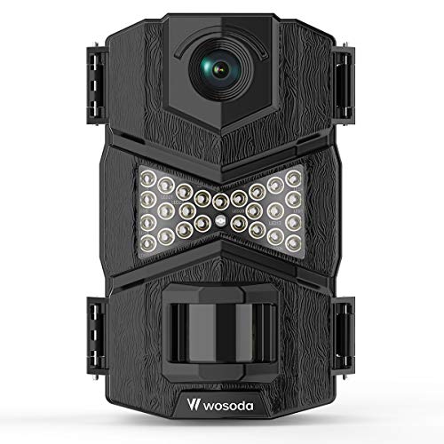 Product Cover WOSODA Trail Camera, 16MP 1080P Hunting Game Camera, Wildlife Camera with Upgraded 850nm IR LEDs Night Vision 260ft, 2.0''LCD for Home Security Wildlife Monitoring/Hunting
