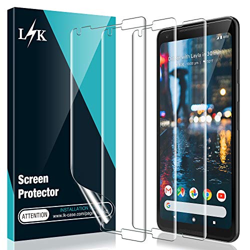 Product Cover L K [3 Pack] Screen Protector for Google Pixel 2 XL, [Self Healing] [Full Coverage] [Case Friendly] HD Effect Flexible Film