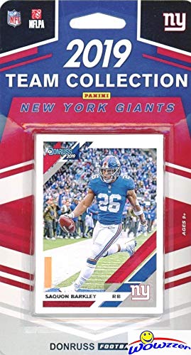 Product Cover New York Giants 2019 Donruss NFL Football Limited Edition 11 Card Complete Factory Sealed Team Set with Daniel Jones Rookie, Eli Manning, Saquon Barkley, Lawrence Taylor & More Stars & RCs! WOWZZER!