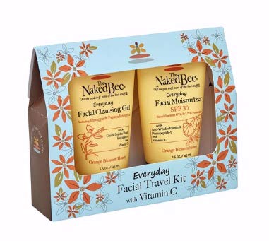 Product Cover The Naked Bee Everyday Facial Travel Kit with Vitamin C, 2 Pack