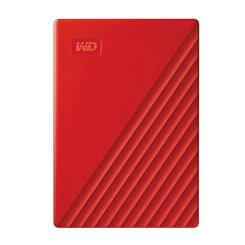 Product Cover Western Digital 4TB My Passport Portable External Hard Drive, Red - with Automatic Backup, 256Bit AES Hardware Encryption & Software Protection