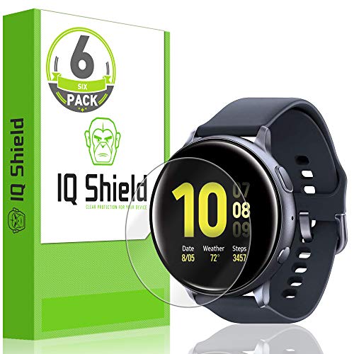 Product Cover IQ Shield Screen Protector Compatible with Samsung Galaxy Watch Active2 (44mm, 2019)(6-Pack) LiquidSkin Anti-Bubble Clear Film