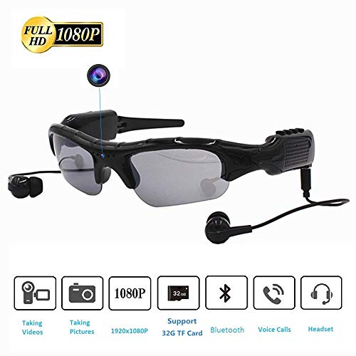 Product Cover ISCREM Wireless Sunglasses Camera, Camera Glasses Full HD 1080P Mini Video Camera for Outdoor Sports Driving,Riding,Fishing,Motorcycle(339)