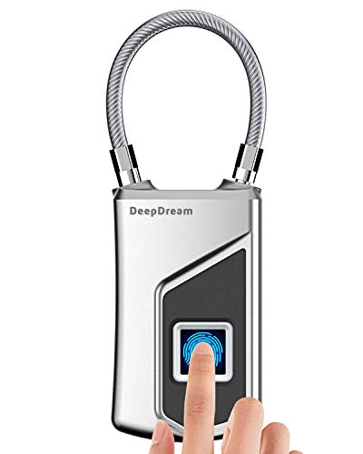 Product Cover Fingerprint Padlock, Deep Dream Bag Lock with Metal IP66 Waterproof,Suitable for Gym Locker,School Locker Lock,Backpack,Suitcase,Travel Luggage