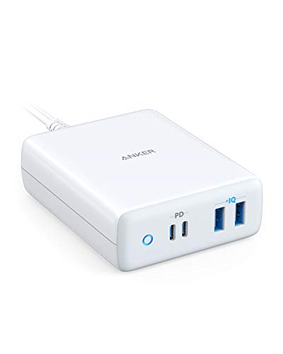 Product Cover USB-C Charger, Anker 100W 4-Port Type-C Charging Station with Power Delivery, PowerPort Atom PD 4 [Intelligent Power Allocation] for MacBook Pro/Air, iPad Pro, Pixel, iPhone Xs/Max/XR, Galaxy and more