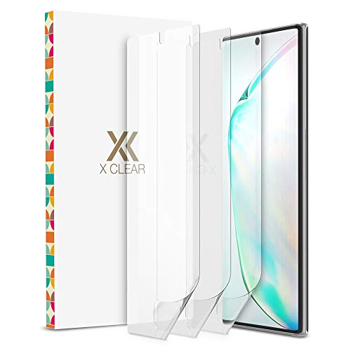 Product Cover XClear 3 Pack Screen Protector Designed for Galaxy Note 10 (2019) [Case Friendly] TPU Film Anti-Scratch HD Protector Compatible with Samsung Galaxy Note10 - Pack of 3