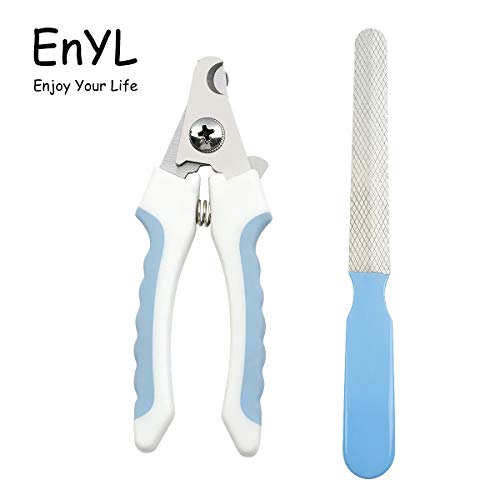 Product Cover EnYL Pet Nailclippers, Pet Supplies for Cats &Small and Medium-Sized Dogs, Simple and Convenient, Recommended for Novice to Use, Its Function can Also Meet The Needs of Professionals (Blue) ...