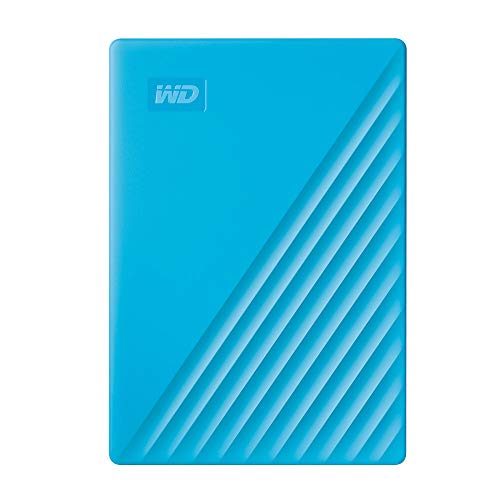Product Cover Western Digital 2TB My Passport Portable External Hard Drive, Blue - with Automatic Backup, 256Bit AES Hardware Encryption & Software Protection