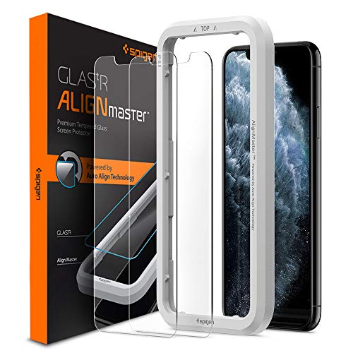 Product Cover Spigen, 2 Pack, iPhone 11 Pro Max Tempered Glass Screen Protector/iPhone Xs Max Tempered Glass (6.5