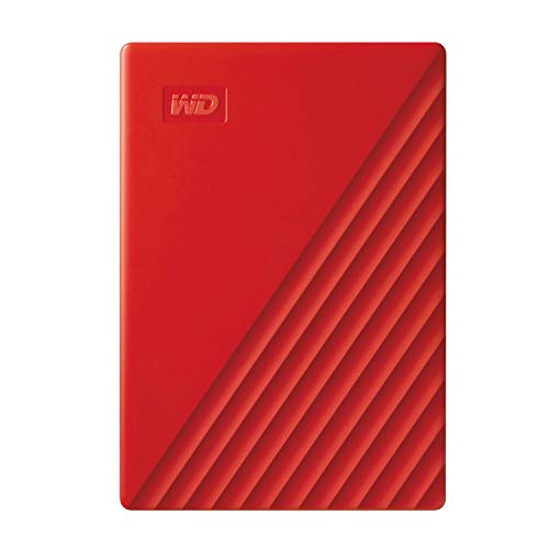 Product Cover Western Digital 2TB My Passport Portable External Hard Drive, Red - with Automatic Backup, 256Bit AES Hardware Encryption & Software Protection