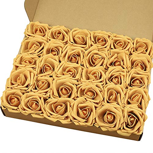 Product Cover MACTING Artificial Flower Rose, 30pcs Real Touch Artificial Roses for DIY Bouquets Wedding Party Baby Shower Home Decor