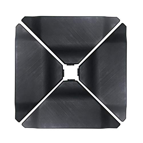 Product Cover Abba Patio Cantilever Offset Umbrella Base Plate Set, Pack of 4, Black (Renewed)