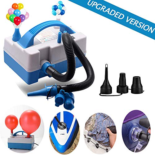 Product Cover Balloon Pump, Balloon Inflator, Electric Balloon Blower Inflator with Multipurpose Hose Extension, Portable Balloons Inflator with Nozzles for Inflatables Couch, Pool Floats, Inflatable Toy, Compression Bag [2019 Updated]