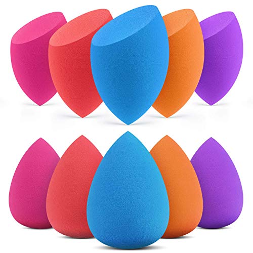 Product Cover InnoGear 10 Pcs Makeup Sponge Blender Set Beauty Cosmetic Foundation Blending, Flawless for Liquid Cream and Powder, Multi-Purpose Cosmetic Applicator Puff