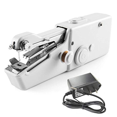 Product Cover Homwel Handheld Sewing Machine,DIY Handicraft Shop,Portable Sewing Machine,Used for Fabrics, Clothing, Children's Clothing, Family Travel(Gift Power Cord)
