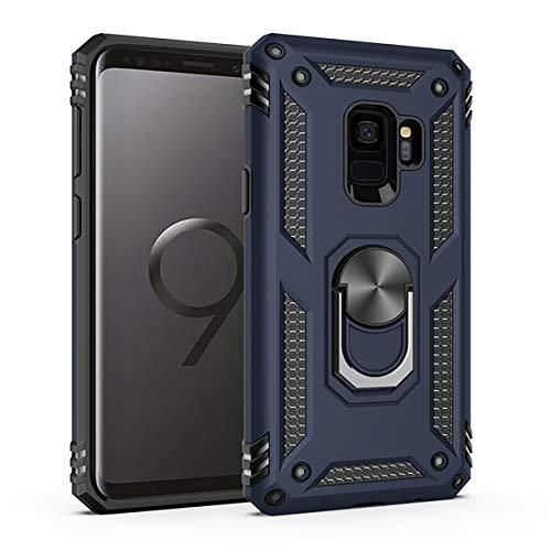 Product Cover Amuoc Samsung Galaxy S9 Case [Military Grade ] 15ft. Drop Tested Protective Case | Kickstand | Compatible with Galaxy S9 -Royal Blue