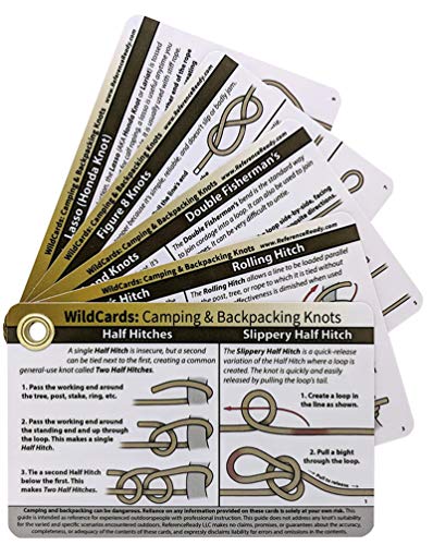 Product Cover ReferenceReady WildCards Outdoor Knots - Knot Tying Cards with Mini Carabiner