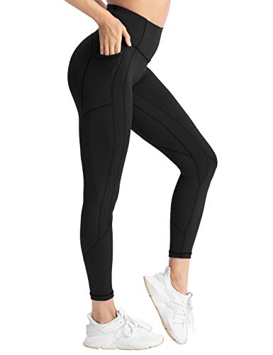 Product Cover Hopgo Women's High Waisted Workout Yoga Pants with Pockets Tummy Control Running Leggings 4 Way Stretch