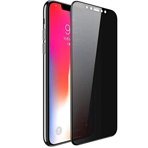 Product Cover Privacy Screen Protector for iPhone X iPhone Xs, [3D Touch] Anti Spy 9H Tempered Glass, Edge to Edge Full Cover Screen Protector Anti-Fingerprint Full Coverage (Black)