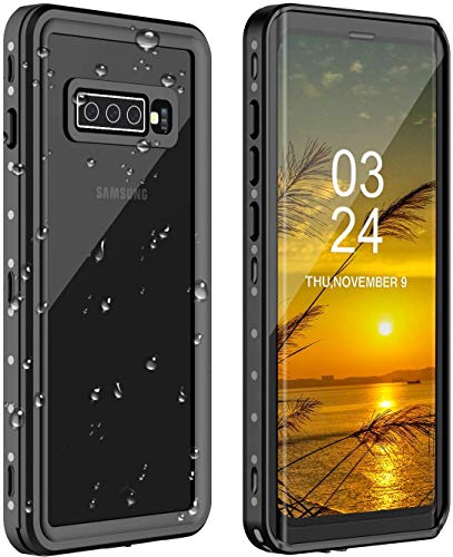 Product Cover ANTSHARE Galaxy S10+ Plus Waterproof Case S10 Plus Case IP68 Waterproof Dustproof Shockproof Case with Built-in Screen Protector, Full Body Sealed Underwater Protective Cover for S10 Plus(6.4')