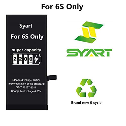 Product Cover Syart for iPhone 6S Battery 2200mAH Replacement Battery A1633 A1688 and A1700 Without replcamaent Kits