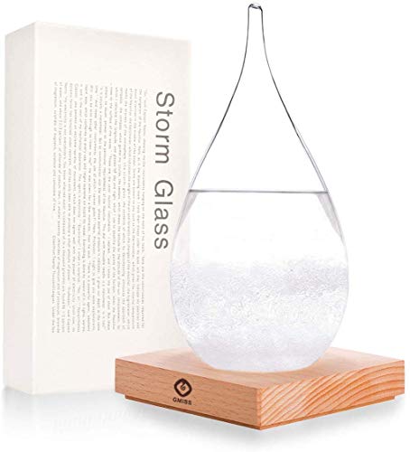 Product Cover GM GMISS Storm Glass Weather Stations Water Drop Weather Predictor Creative Forecast Nordic Style Decorative Weather Glass on Home & Office (2X,4)