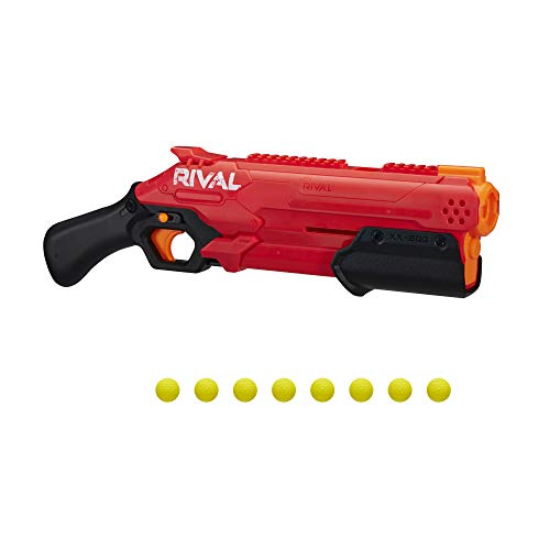 Product Cover NERF Rival Takedown XX-800 Blaster -- Pump Action, Breech-Load, 8-Round Capacity, 90 FPS, 8 Official Rival Rounds -- Team Red