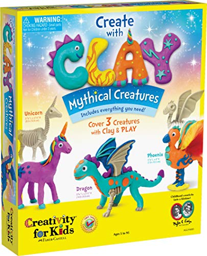 Product Cover Creativity for Kids Create with Clay Mythical Creatures - Sensory Arts & Crafts for Kids