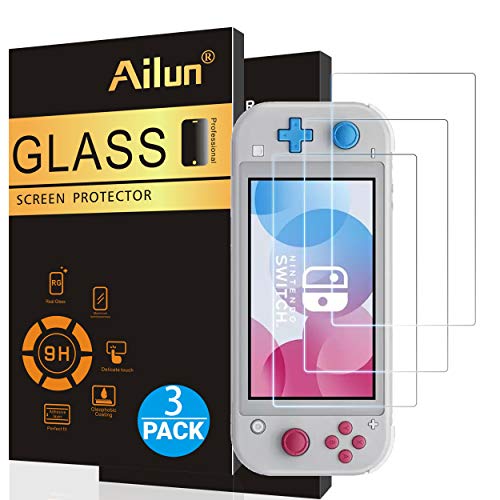 Product Cover Ailun Screen Protector for Nintendo Switch lite 3Pack Tempered Glass for Nintendo Switch lite 2019 Anti Scratch