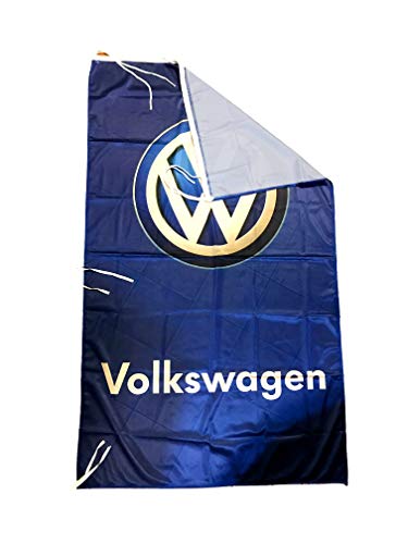 Product Cover VOLKS-WAGEN - Vertical Blue Flag Banner 2019 5 x 3 ft