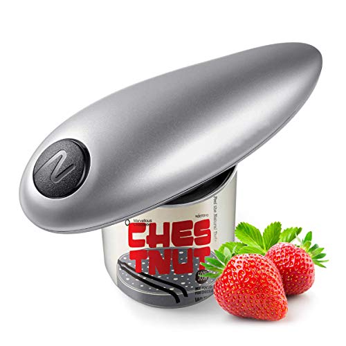 Product Cover Electric Can Opener, Smooth Edge Automatic Can Opener for Any Size, Best Kitchen Gadget for Arthritis and Seniors (Gray)