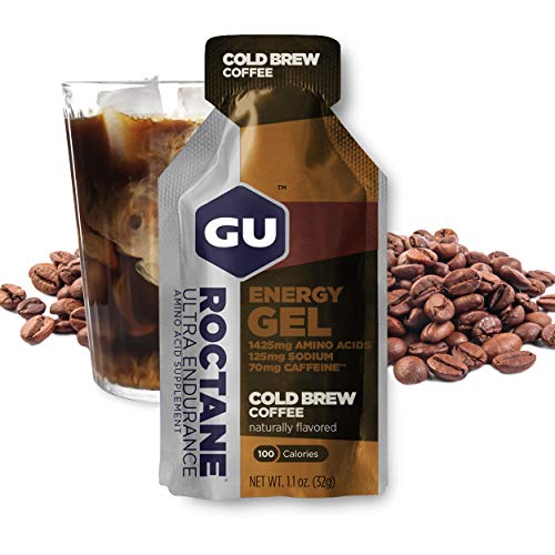 Product Cover GU Energy Roctane Ultra Endurance Energy Gel, Cold Brew 2X Caffeine, 24-Count