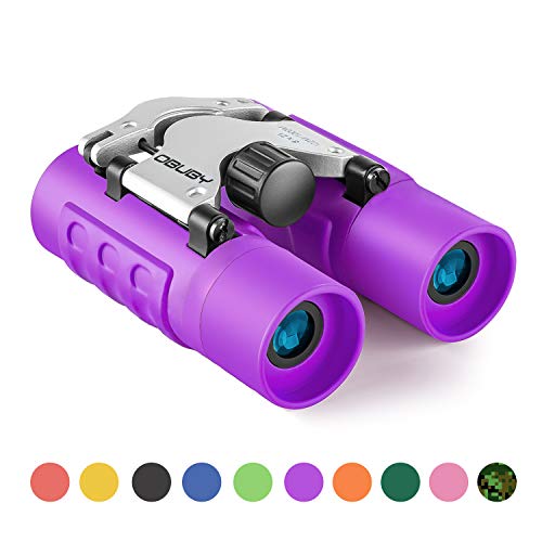 Product Cover Binoculars for Kids Best Gifts for 3-12 Years Boys Girls 8x21 High-Resolution Real Optics Mini Compact Binocular Toys Shockproof Waterproof Folding Small Telescope for Bird Watching,Travel, Camping